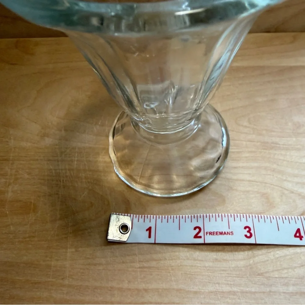 Vintage Libbey Tulip 5” Clear Glass 6 oz Retro Icecream Sundae Dish Collectible